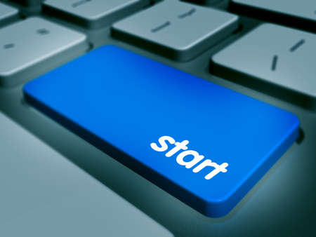 Computer keyboard keys labeledの写真素材