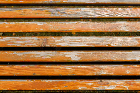 Texture of wooden bars with old paintの写真素材
