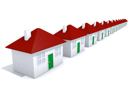 Row of housesの写真素材