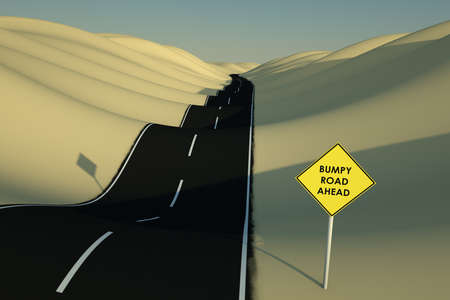 Bumpy roadの写真素材