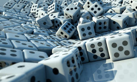 Pile of diceの写真素材