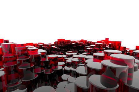 Red Glass Columnsの写真素材