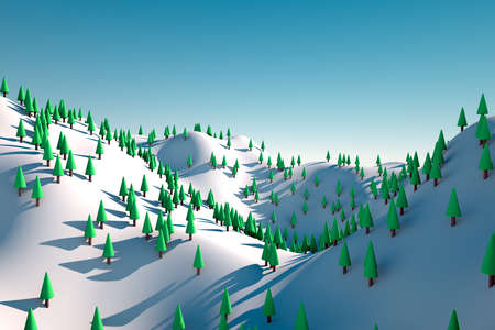 Snowy Hillsの写真素材