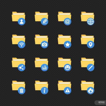 Folder Icons Set 1のイラスト素材