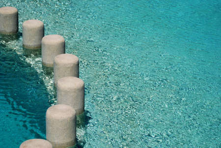 pool with sandstoneの写真素材