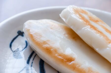 Sasa kamaboko, boiled fish pasteの写真素材