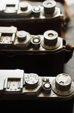 Three retro cameras