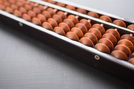 Abacus, black background