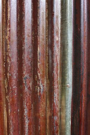 red old rot erode zinc background textureの写真素材