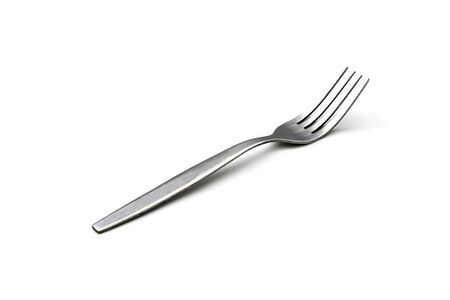 fork isolated on white backgroundの写真素材