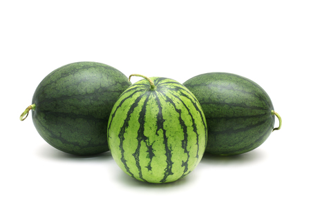 Watermelon Ripe and tasty isolated on white backgroundの写真素材
