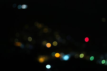 Abstract various colorful blurred bokeh as a backgroundの写真素材