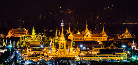 BANGKOK, THAILAND - 22 DEC, 2017: The royal funeral pyre of King Bhumibol Adulyadej's at Sanam Luang Bangkok, Thailandのeditorial素材