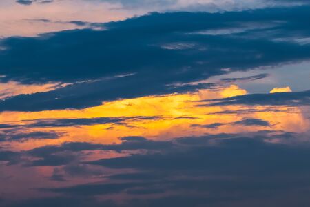 sky with cloudy as a background wallpaper, pastel sky wallpaperの写真素材