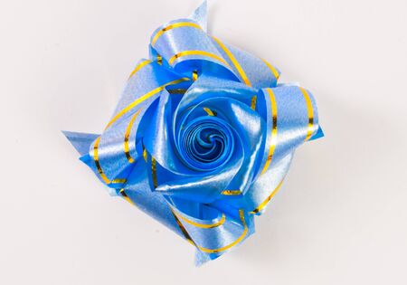 Ribbon craft on white background,handmade