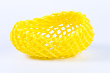 Yellow fruit protection foamの写真素材