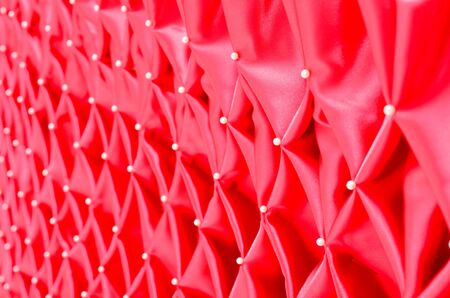 red satin folded pattern fabric artの写真素材