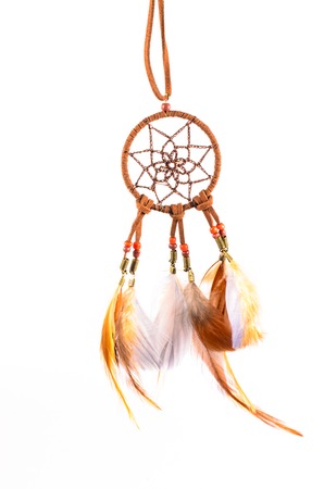 Dream catcher isolated on white backgroundの写真素材