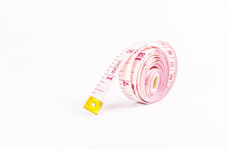 measuring tapes isolated on white background