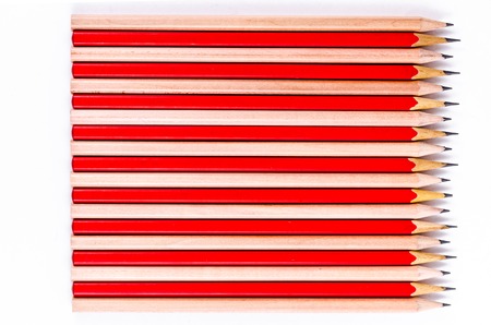 Background abstract group of wooden pencils background with spaceの写真素材