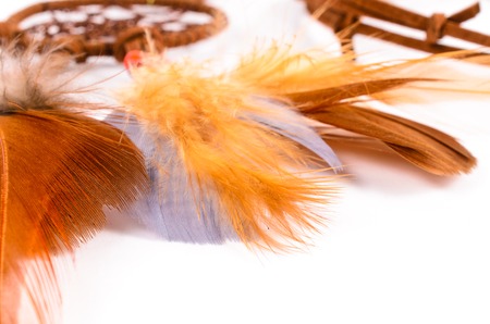 Dream catcher isolated on white backgroundの写真素材