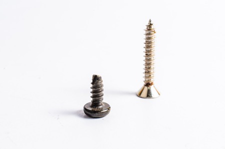 Screw isolated on white background,toolsの写真素材