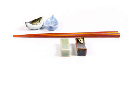 chopstick isolated on white backgroundの写真素材
