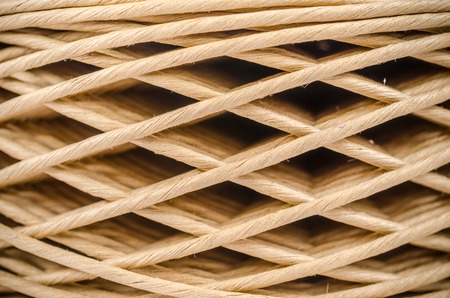 Background of roll paper twine cordの写真素材