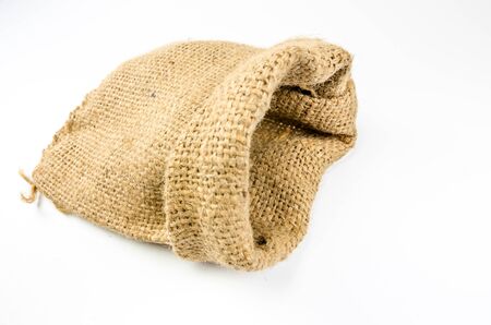 sack bag isolated on white background,の写真素材