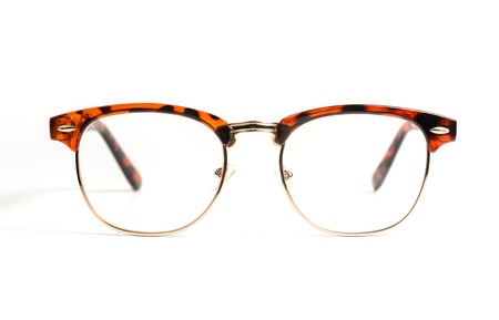 vintage eyeglasses isolated on white background