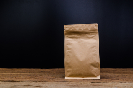 Brown Paper Bag,Aluminium foil coffee bagの写真素材