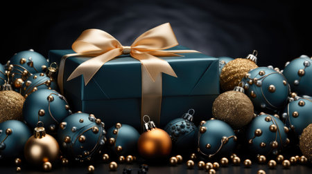 Beautiful Christmas tree toys and gifts. The theme of preparing for the New Year and decorating the house.の素材