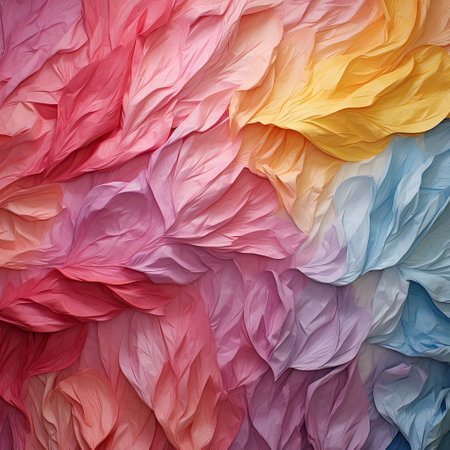 Multicolored background of tissue paperの素材