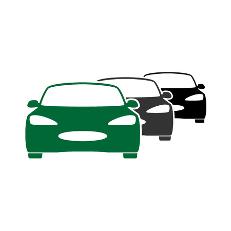 E-car. Eco car. Electric icon. Charging electric carのイラスト素材