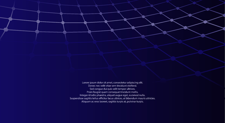 Abstract triangle grid on cosmic background vector illustration designのイラスト素材