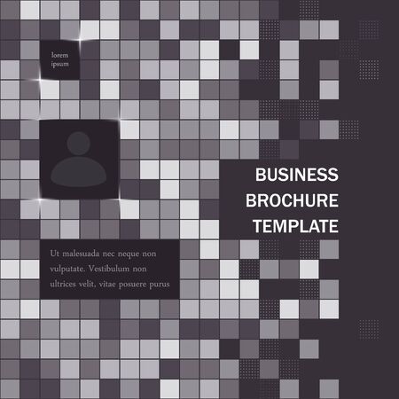 Simple business brochure abstract background vector illustration designのイラスト素材