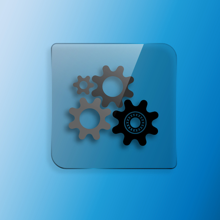 Four gears icon vector illustration designのイラスト素材