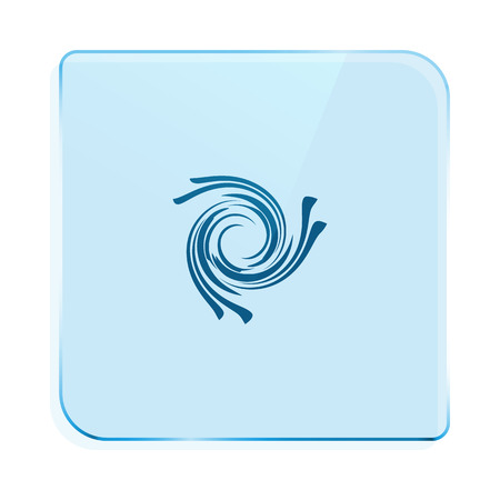 Abstract swirl logo flat vector illustration designのイラスト素材