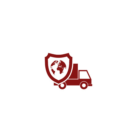 Cargo insurance stock vector icon illustration designのイラスト素材