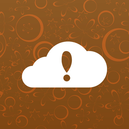 Illustration of an isolated cloud vector iconのイラスト素材