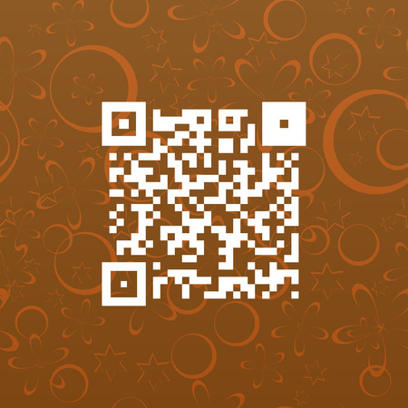 Simple icon QR code stock vector illustration