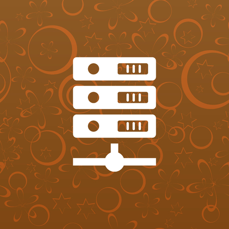 Computer Server icon, vector illustrationのイラスト素材
