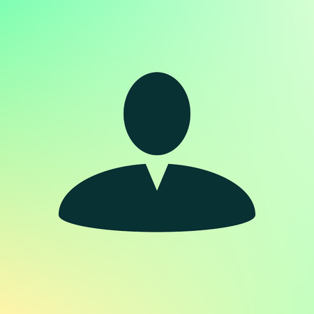 User profile web icon vector illustration designのイラスト素材