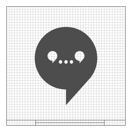 Dialog vector web iconのイラスト素材