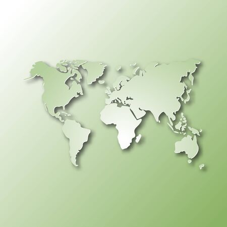 Image of a vector world mapのイラスト素材