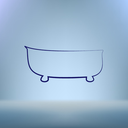 bath icon. bath vector illustrationのイラスト素材