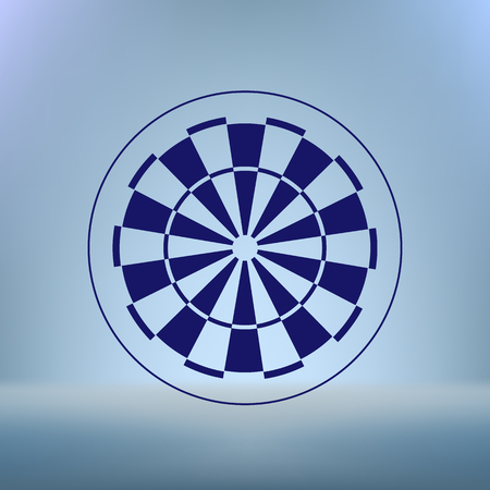 dart board symbol iconのイラスト素材