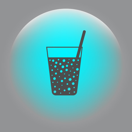 Gas drink cup vector icon illustration designのイラスト素材