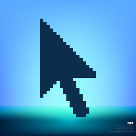 Vector arrow cursor stock icon illustration designのイラスト素材