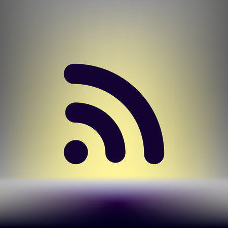 Wi-Fi symbol icon. Vector illustrationのイラスト素材